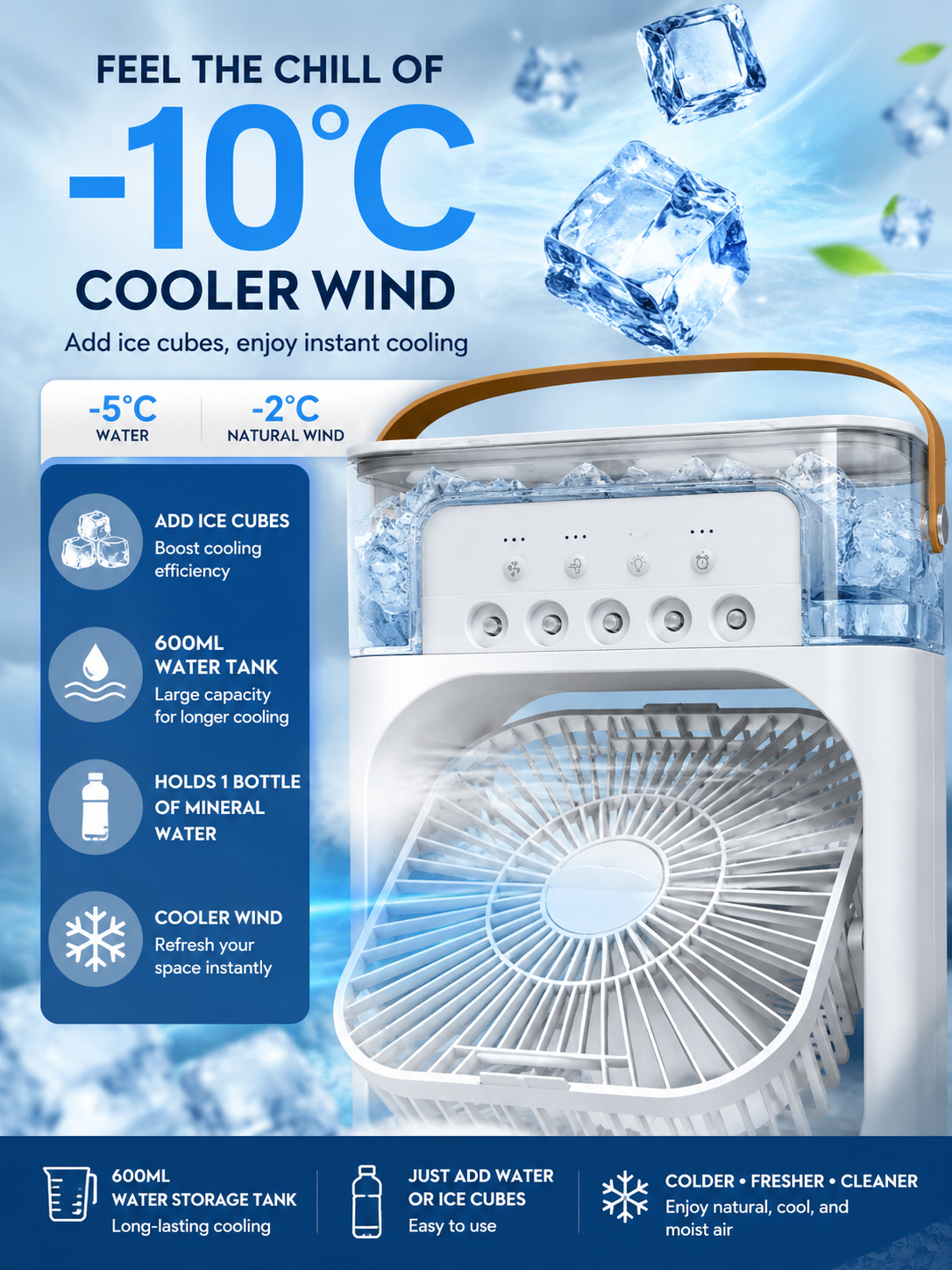 Kingtown Arctic Breeze™ Personal Room Cooler – Portable Cooling Anywhere