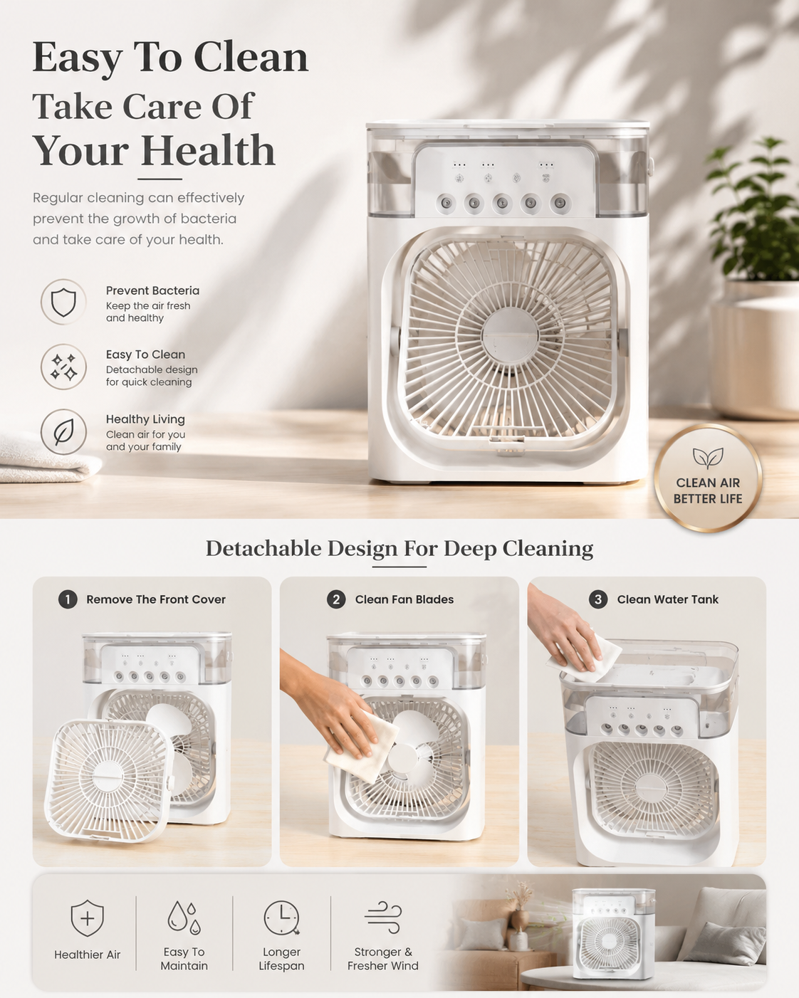 Kingtown Arctic Breeze™ Personal Room Cooler – Portable Cooling Anywhere