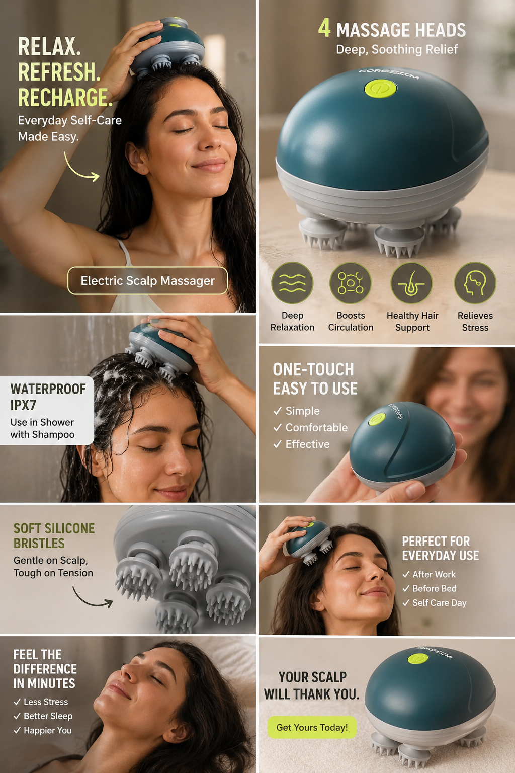 ScalpZen™ Pro – 96-Point Deep Scalp Therapy Massager