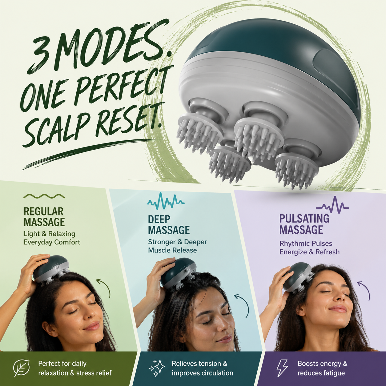 ScalpZen™ Pro – 96-Point Deep Scalp Therapy Massager