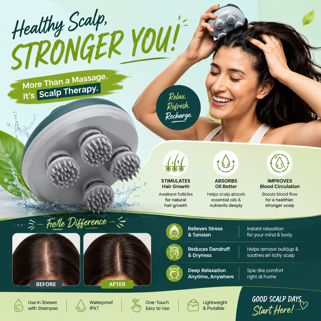 ScalpZen™ Pro – 96-Point Deep Scalp Therapy Massager
