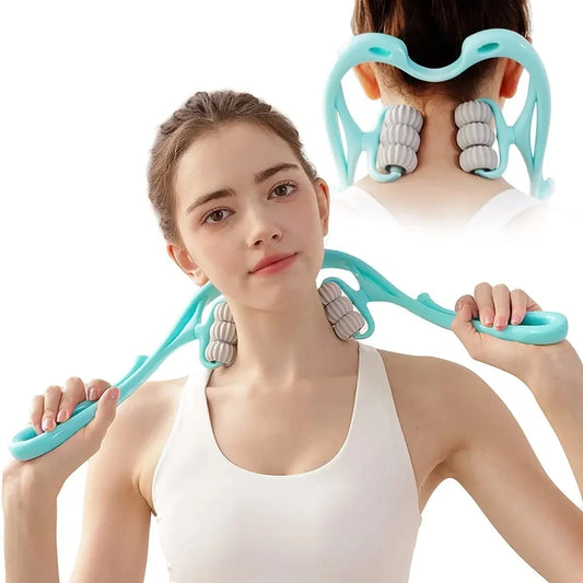 Deep Tissue Neck Massager Roller – Cervical Pain Relief Massage Tool